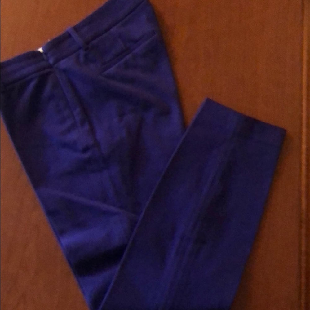 Woman’s crop pants. JCrew Minnie sz 4 purple